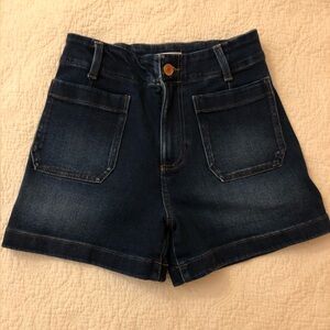 LC Lauren Conrad Dark Blue Jean Shorts